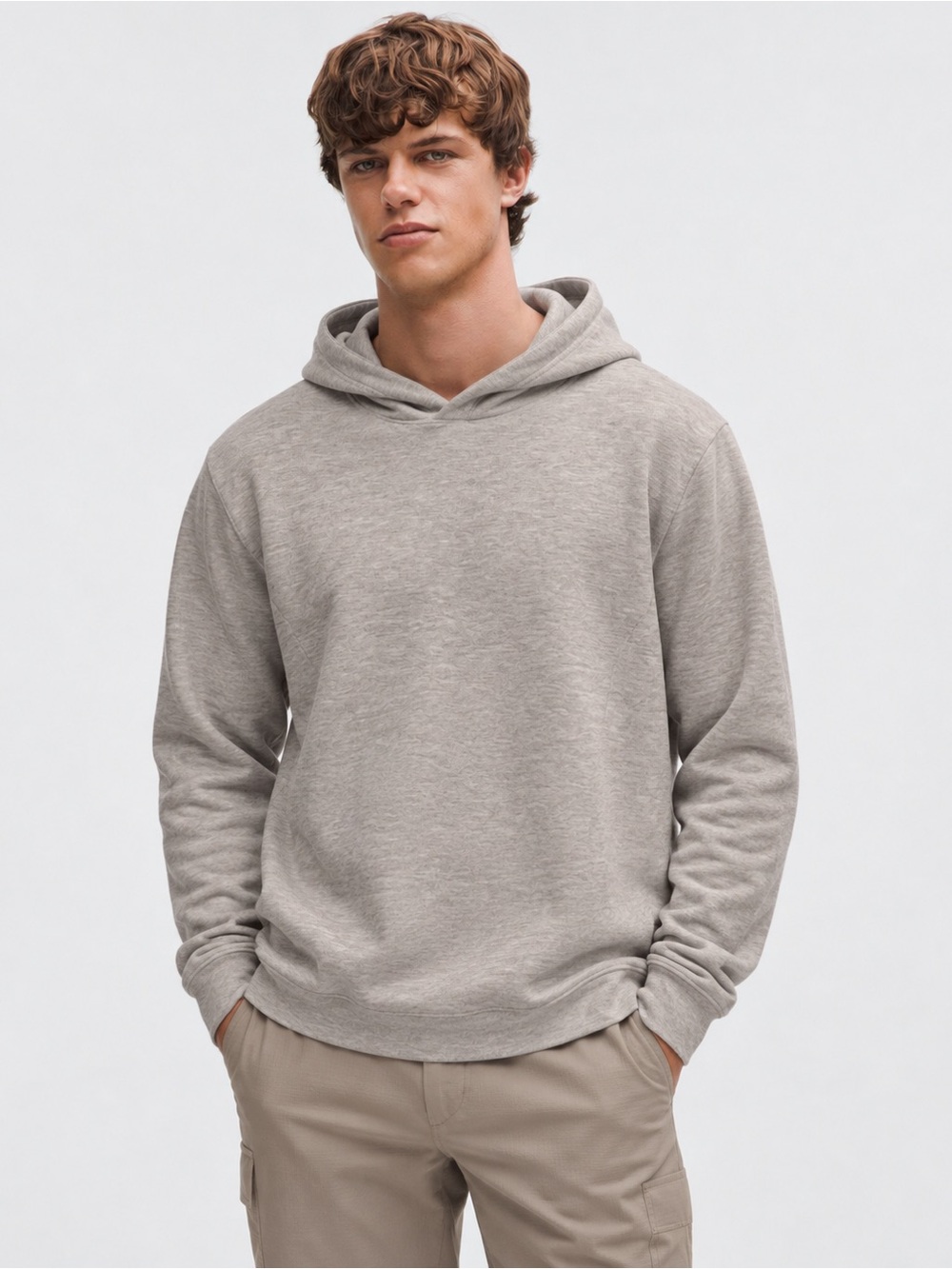 Raith Mens Super Soft Hoodie Tan Hooded Sweatshirt Size large *T